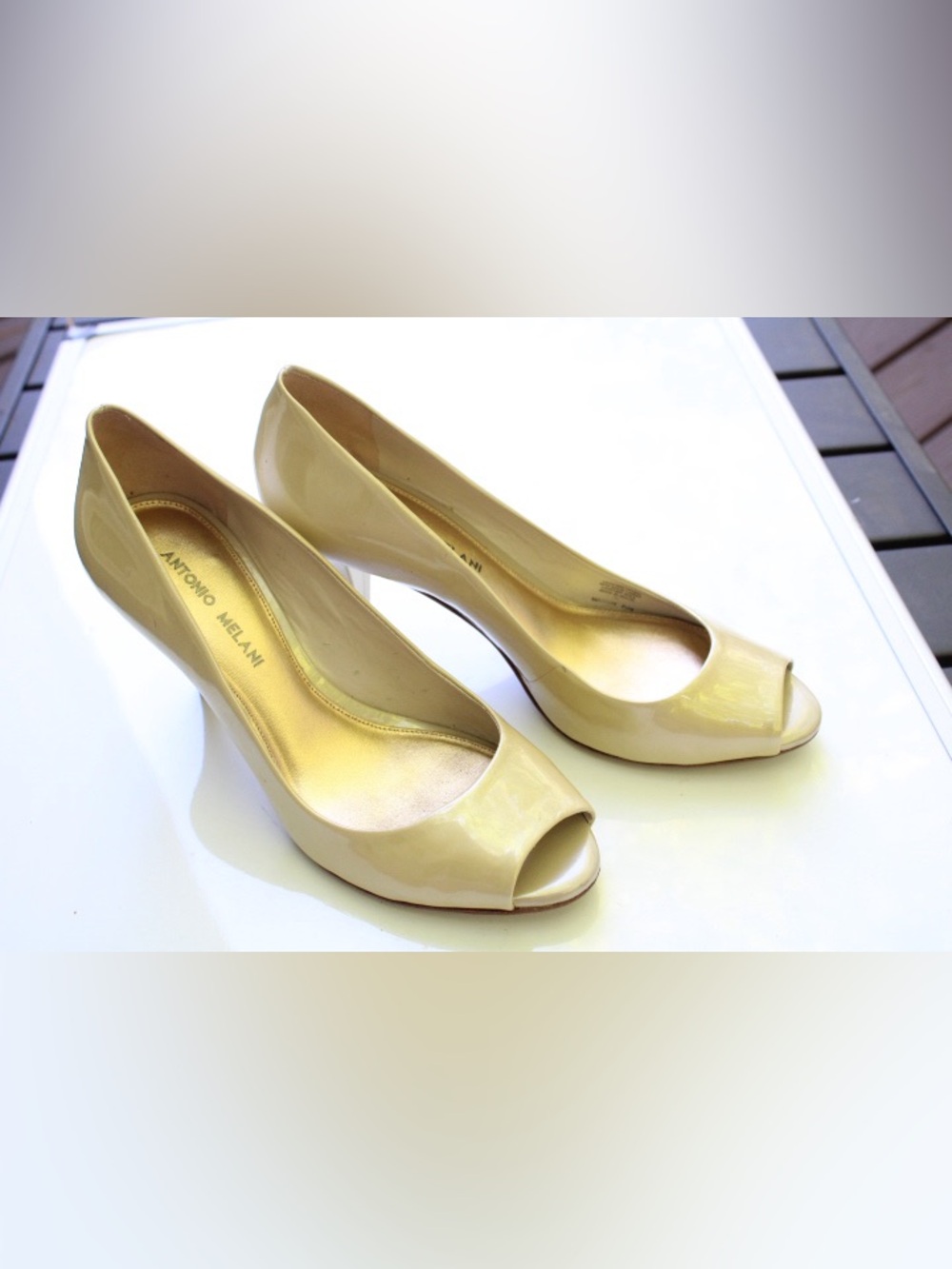 Antonio Melani peep toe pumps